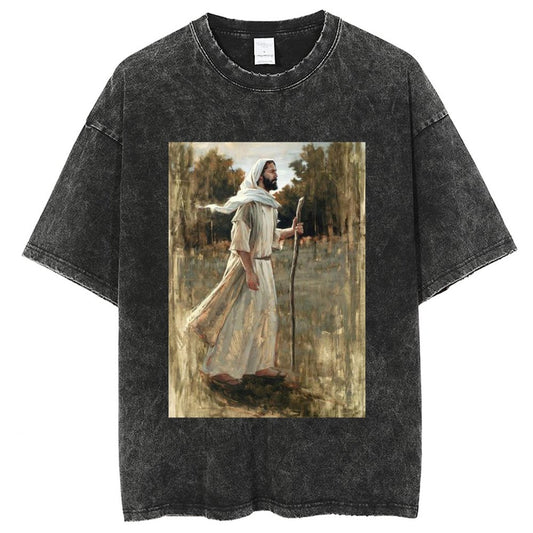 Unisex Vintage Solid Wash T-Shirts 2305103959