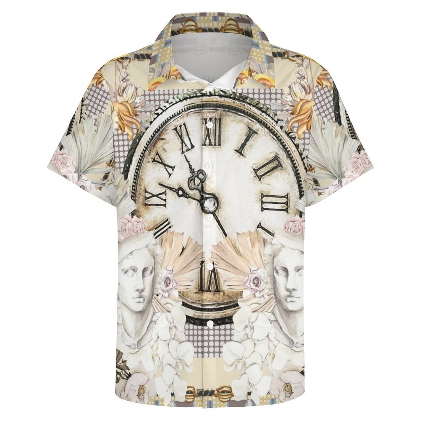 Men's Fashion Casual Printed Short Sleeve Shirts 2306101347