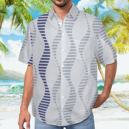 Men's Hawaiian Print Lapel Shirt 2304103941