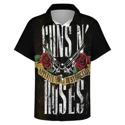 Men's Fashion Casual Printed Short Sleeve Shirts 2306101497