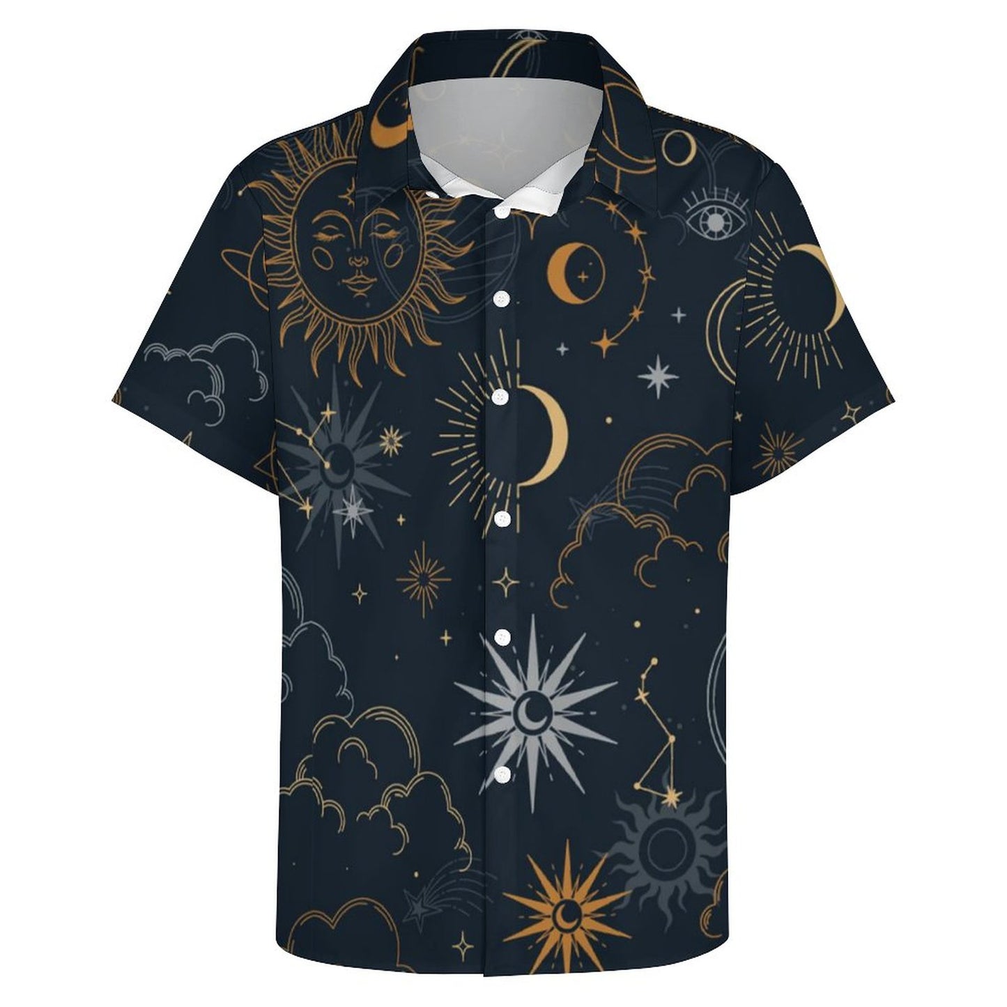 Men's Fashion Casual Printed Short Sleeve Shirts 2306101053