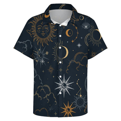 Men's Fashion Casual Printed Short Sleeve Shirts 2306101053