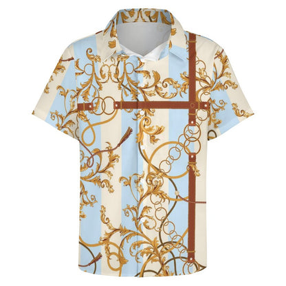 Men's Fashion Casual Printed Short Sleeve Shirts 2306101104
