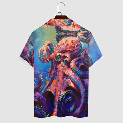 Men's Hawaiian Print Casual Shirt 2304108698
