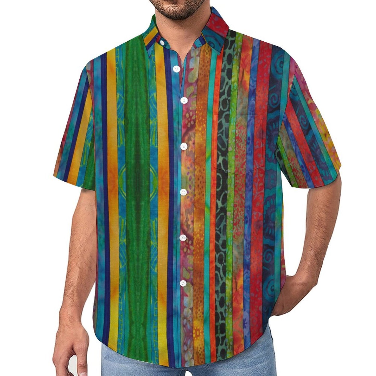 Men's Hawaiian Casual Short Sleeve Shirt 2306104246