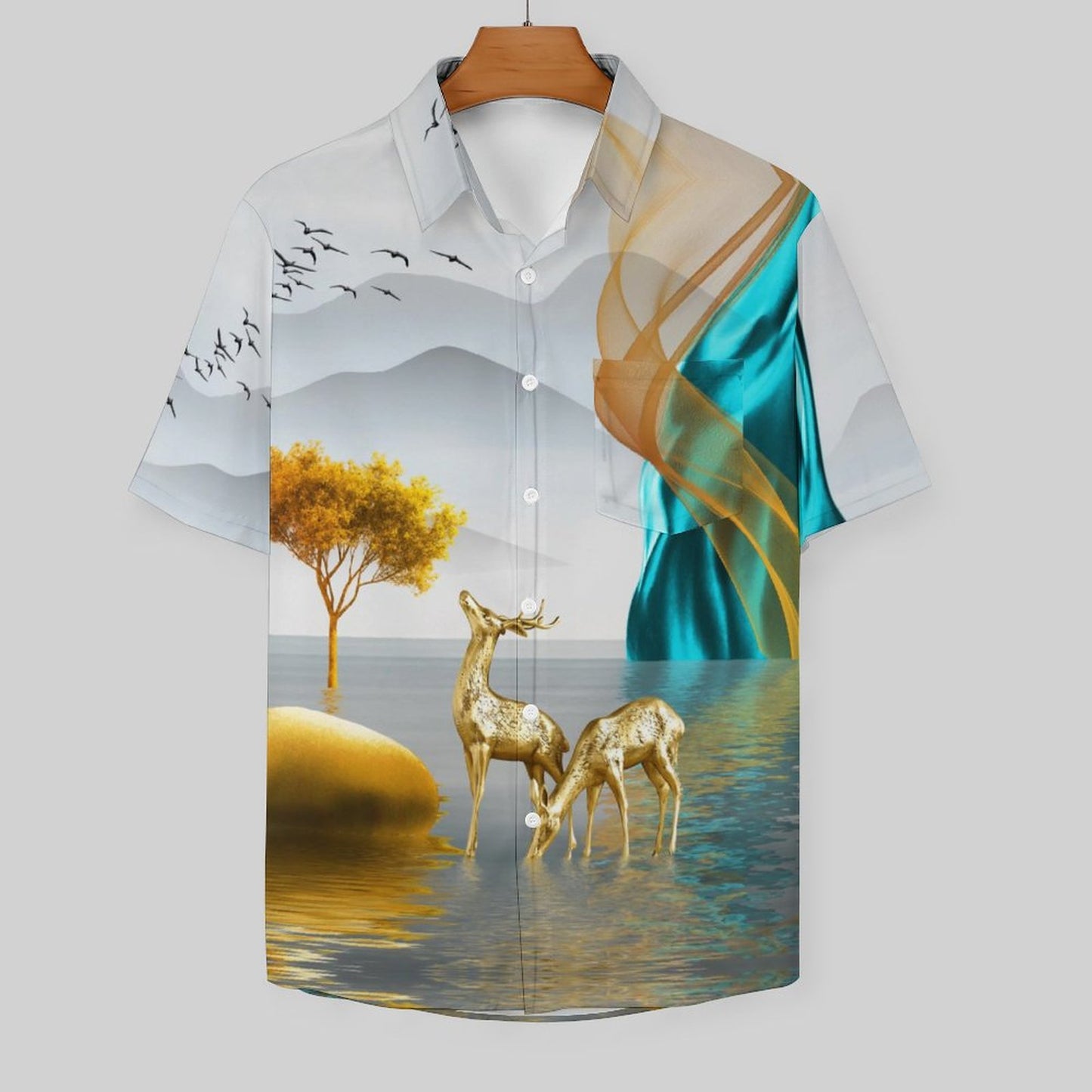 Men's Hawaiian Casual Short Sleeve Shirt 2306105440