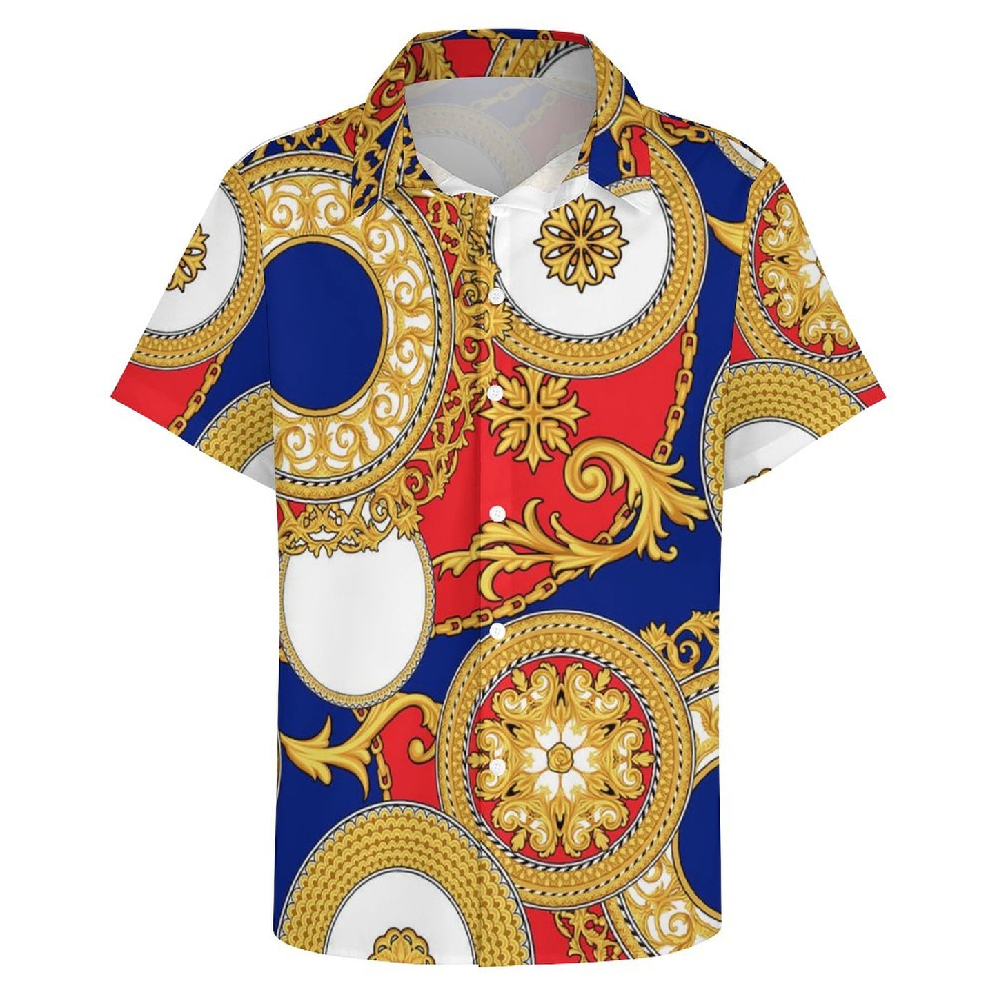 Men's Fashion Casual Printed Short Sleeve Shirts 2306100952
