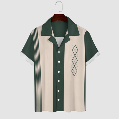 Men's Hawaiian Print Casual Shirt 2304104819