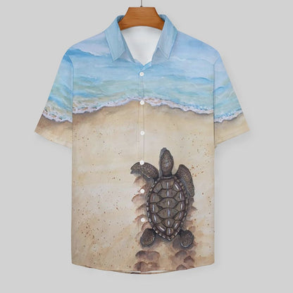 Men's Hawaiian Print Resort Shirt 2305101679