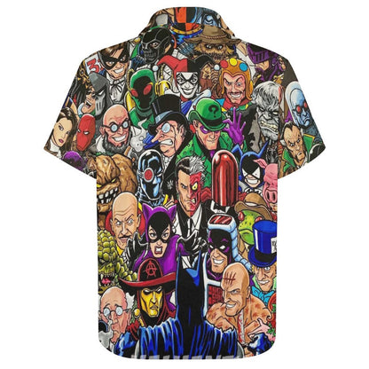 Men's Fashion Casual Printed Short Sleeve Shirts 2306104356