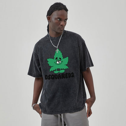Unisex Vintage Solid Wash T-Shirts 2305103530