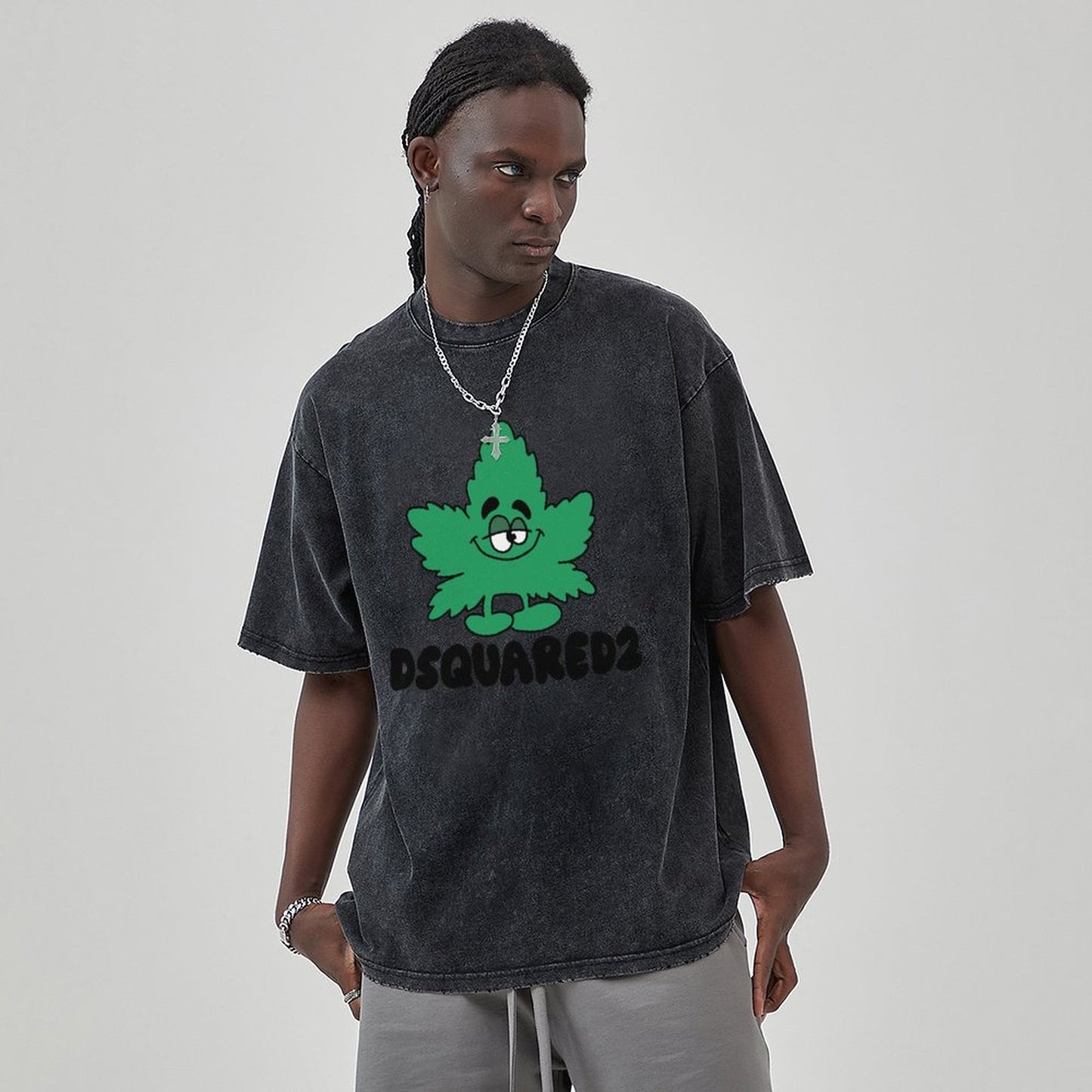Unisex Vintage Solid Wash T-Shirts 2305103530