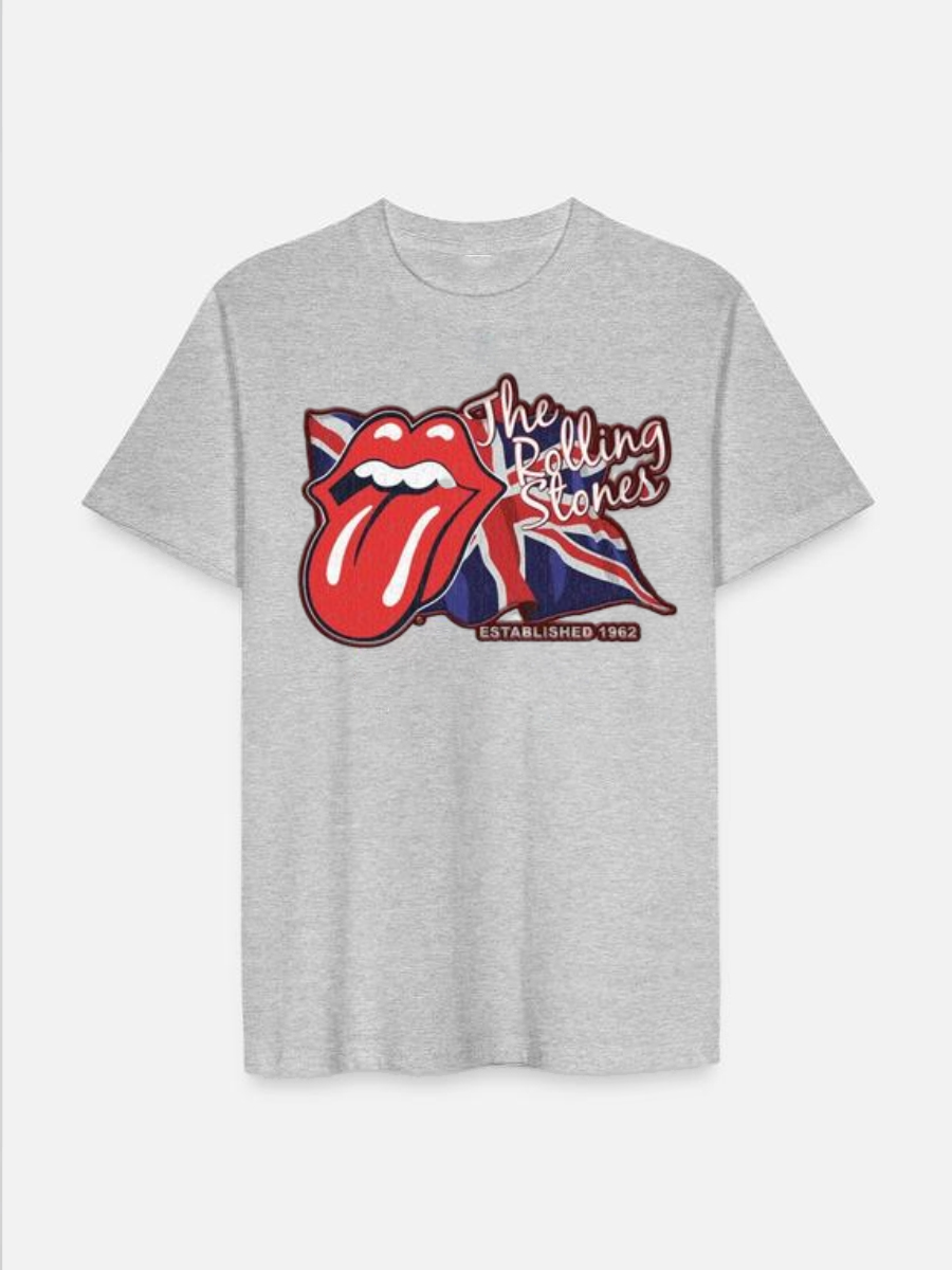 Unisex Round Neck Casual Printed Short Sleeve T-Shirt