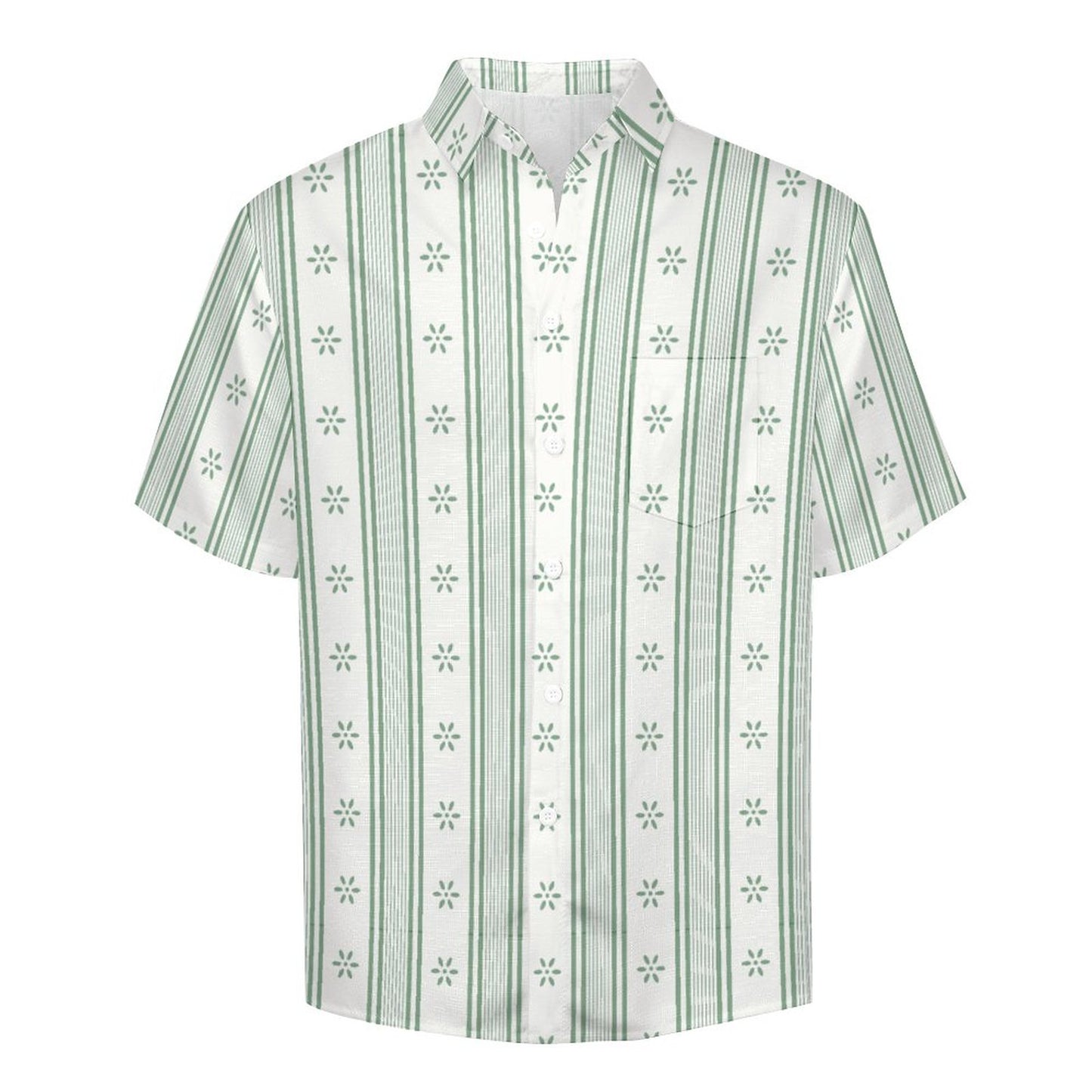 Men's Hawaiian Print Lapel Shirt 2304103755