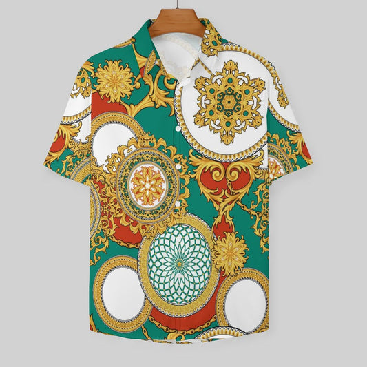 Men's Fashion Casual Printed Short Sleeve Shirts 2306100040