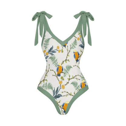 Casual Printed One Piece Swimsuit And Cover Up 2305105883