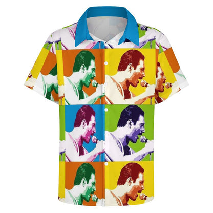 Men's Fashion Casual Printed Short Sleeve Shirts 2306102227