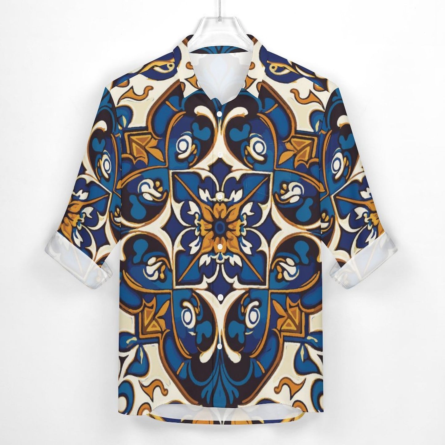 Men's Casual Printed Long Sleeve Shirt 2306103088
