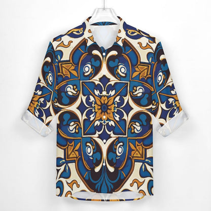 Men's Casual Printed Long Sleeve Shirt 2306103088
