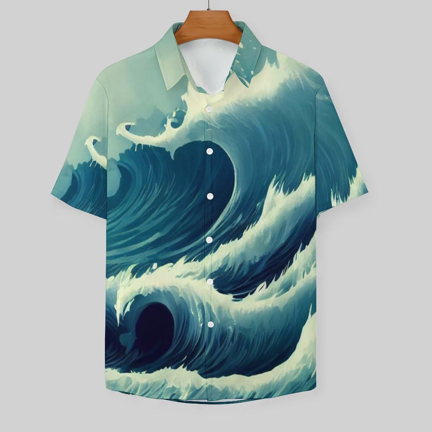 Men's Hawaiian Print Resort Shirt 2305101776