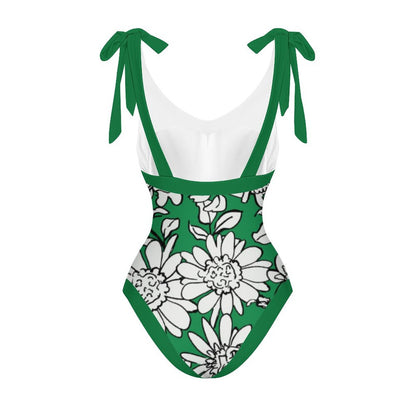 Casual Printed One-Piece Swimsuit And Cover Up 2305102446