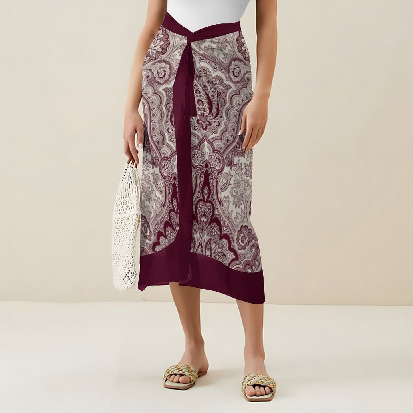 Fashion Printed One Piece Swimsuit And Cover Up 2305104542