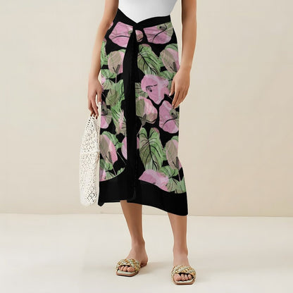 Casual Printed One-Piece Swimsuit And Cover Up 2305102413