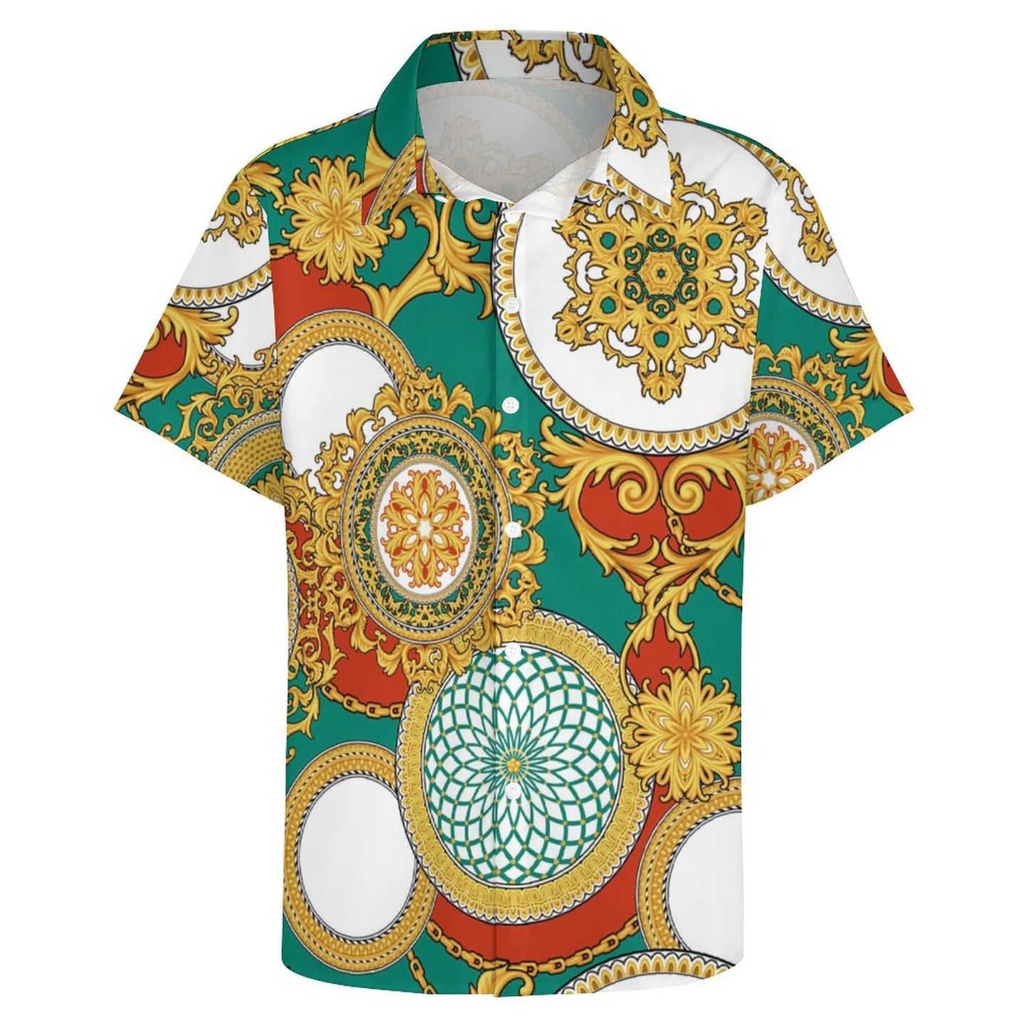 Men's Fashion Casual Printed Short Sleeve Shirts 2306100040