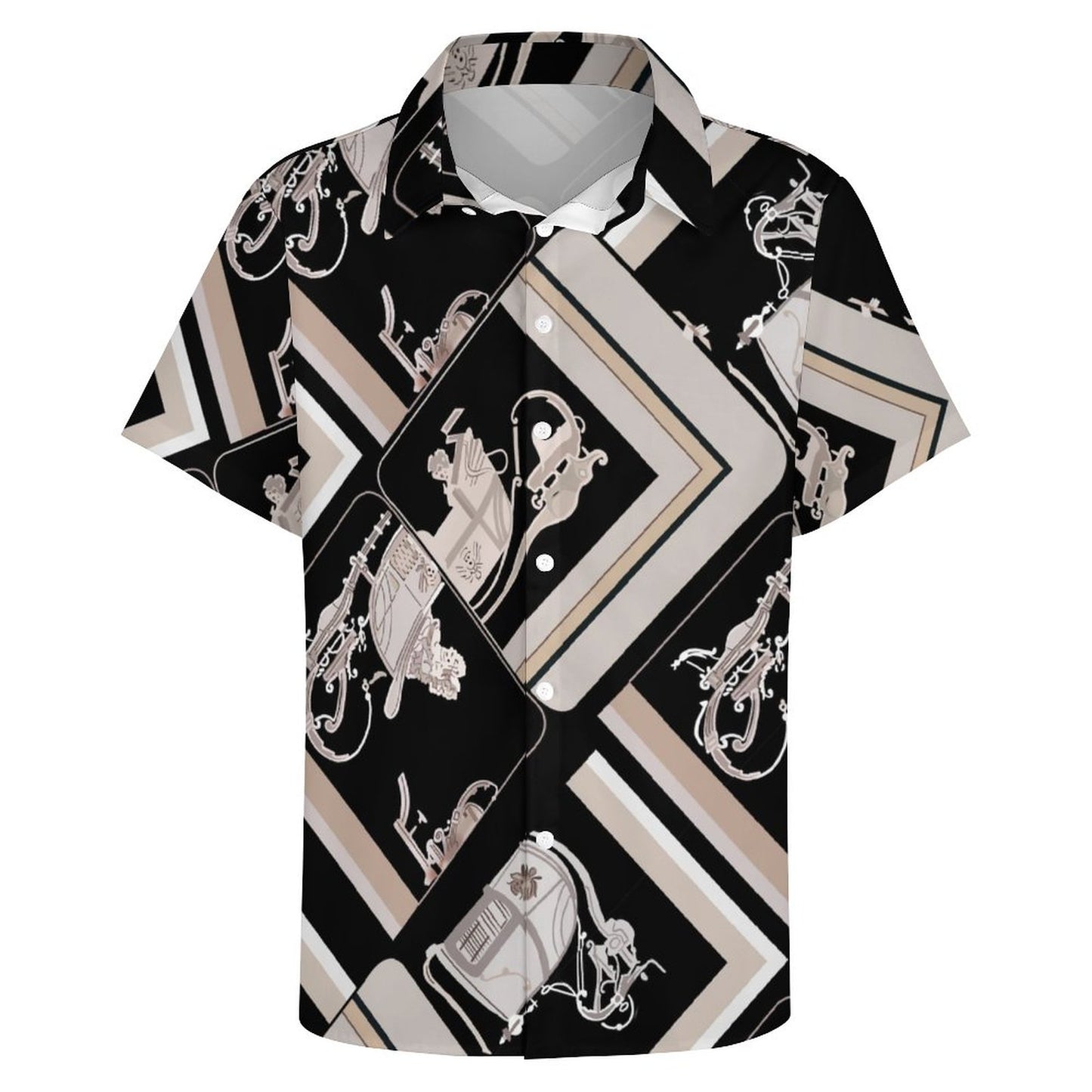 Men's Fashion Casual Printed Short Sleeve Shirts 2306100945