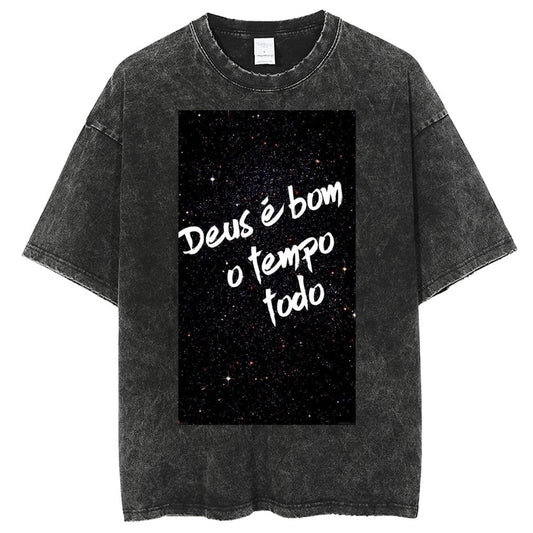 Unisex Vintage Solid Wash T-Shirts 2305103949