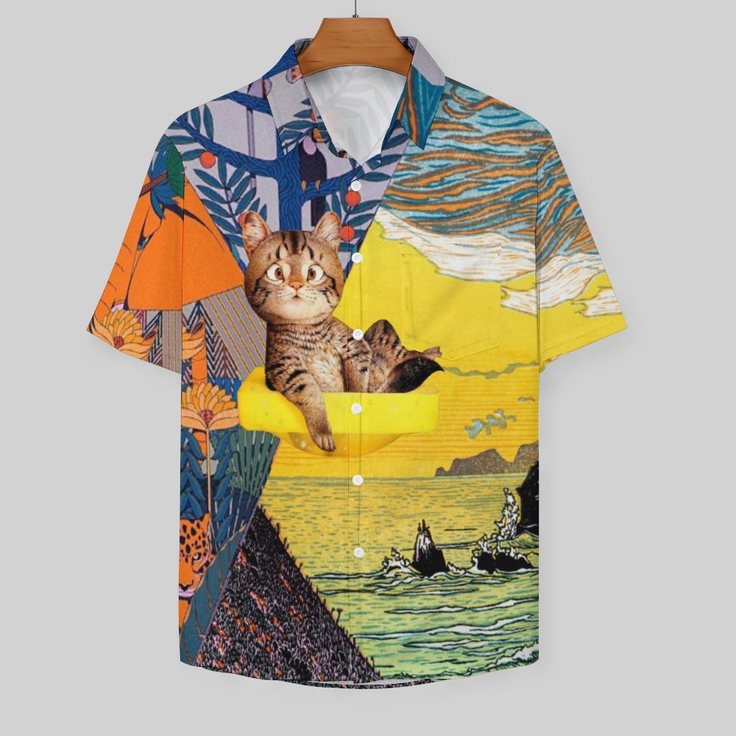 Men's Hawaiian Casual Short Sleeve Shirt 2306105725