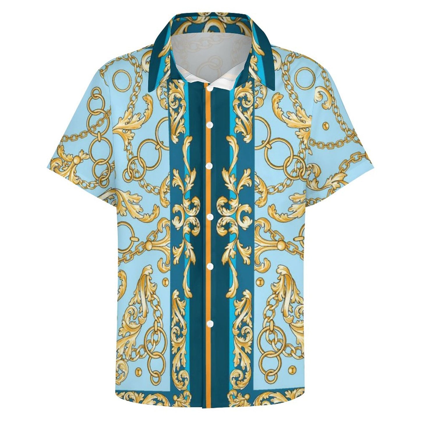 Men's Fashion Casual Printed Short Sleeve Shirts 2306100967