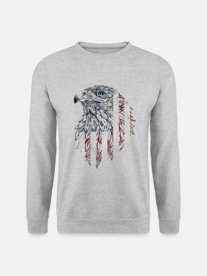 Unisex Round Neck Casual Printed Long Sleeve Sweatshirt