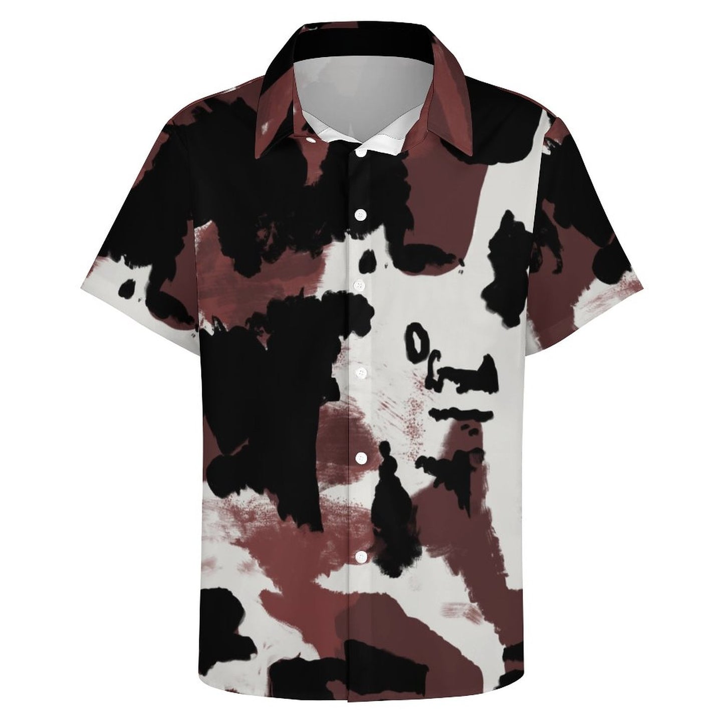 Men's Fashion Casual Printed Short Sleeve Shirts 2305107066