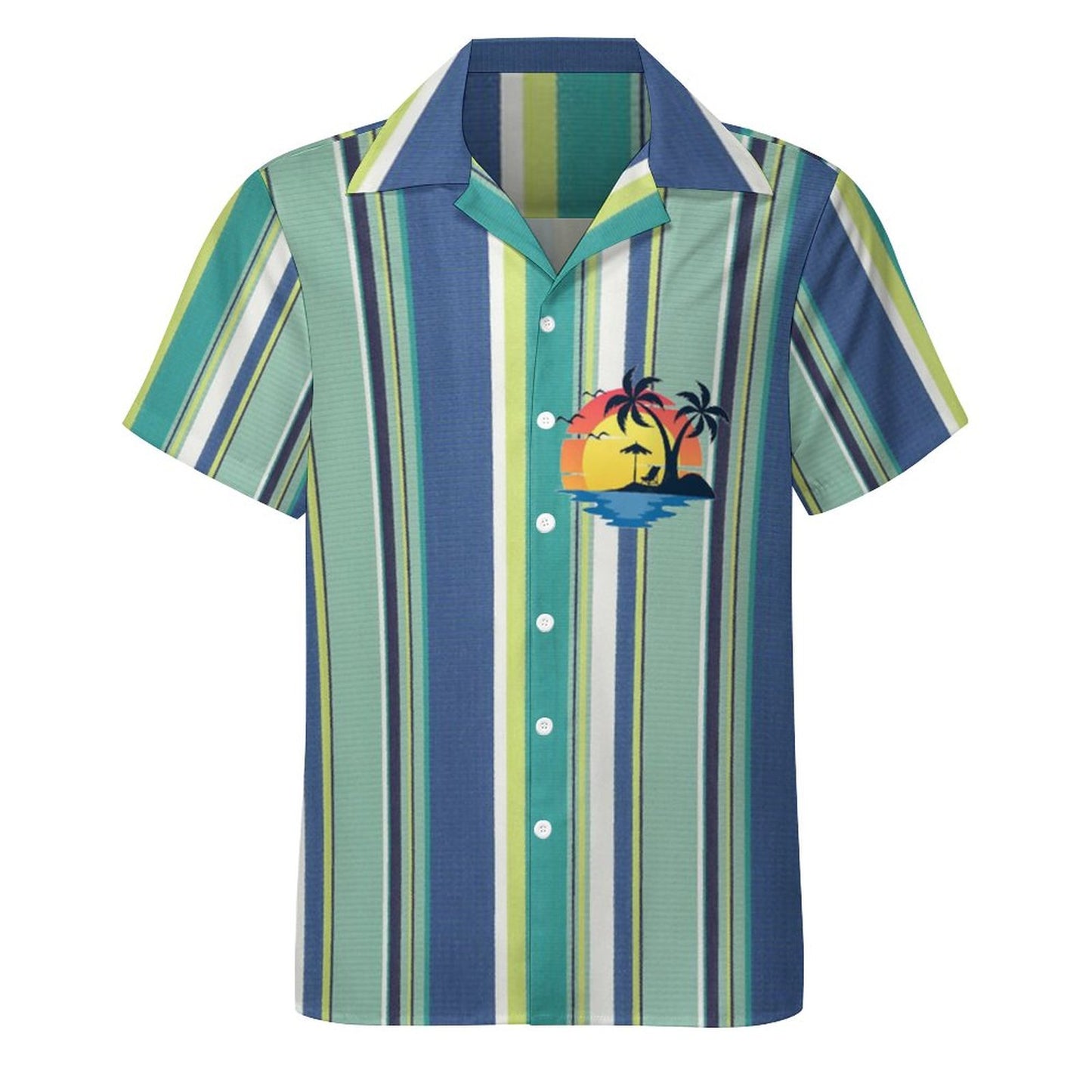 Men's Hawaiian Print Casual Shirt 2304104643