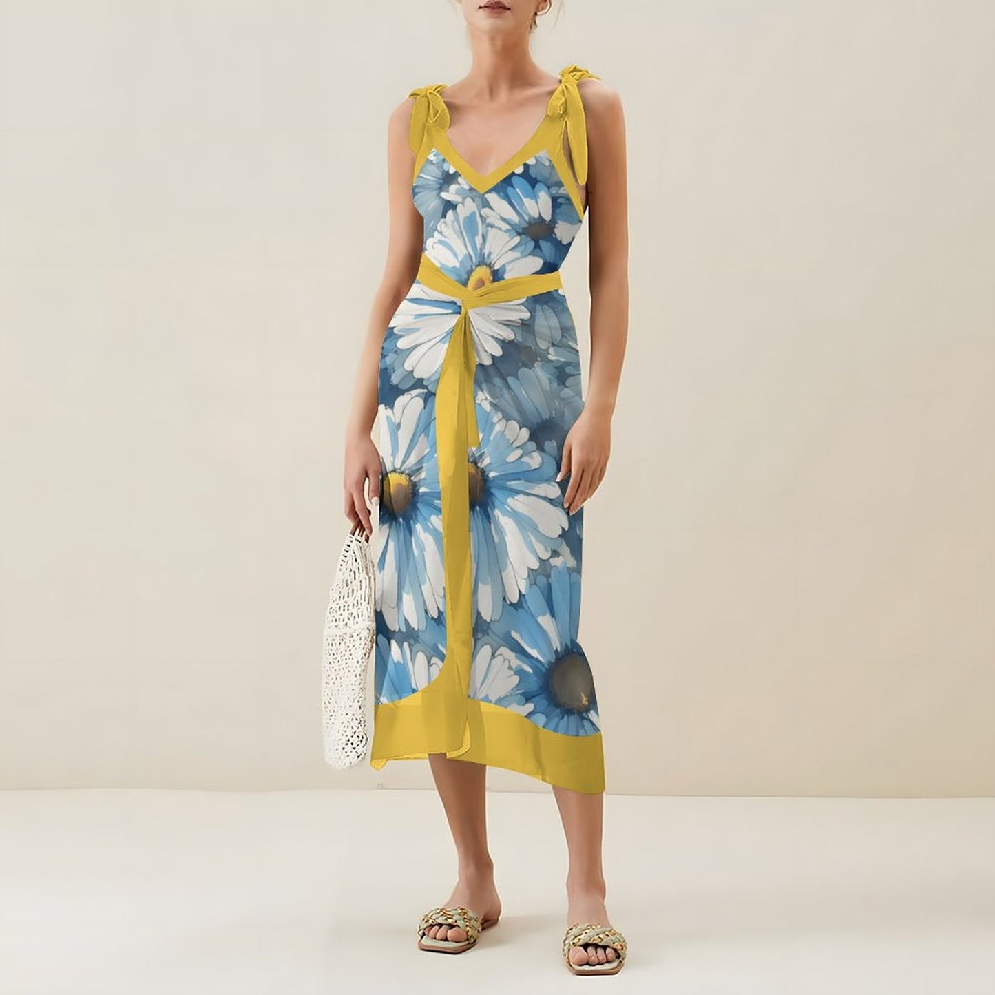 Casual Printed One-Piece Swimsuit And Cover Up 2305102445