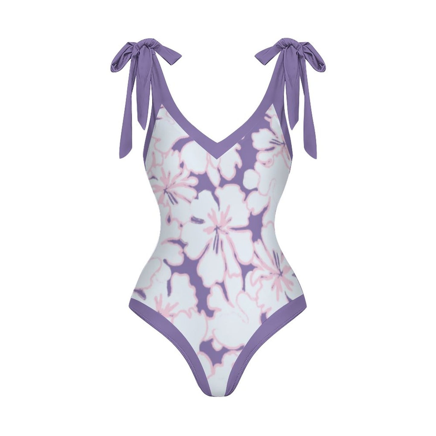 Casual Printed One-Piece Swimsuit And Cover Up 2305102451
