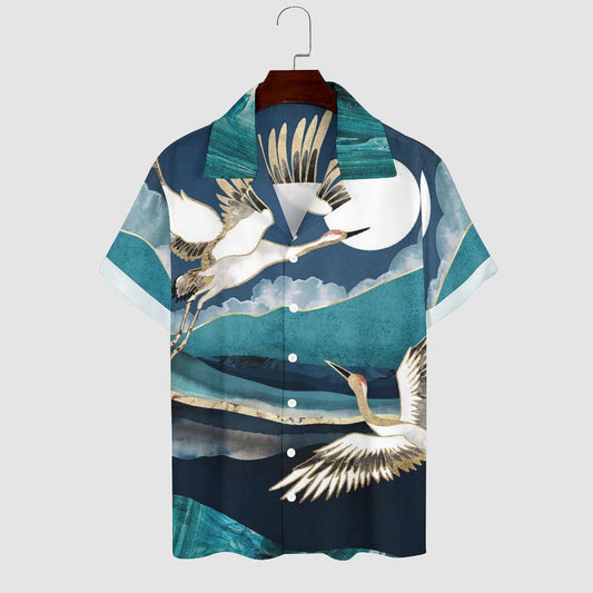 Men's Hawaiian Print Casual Shirt 2304108708