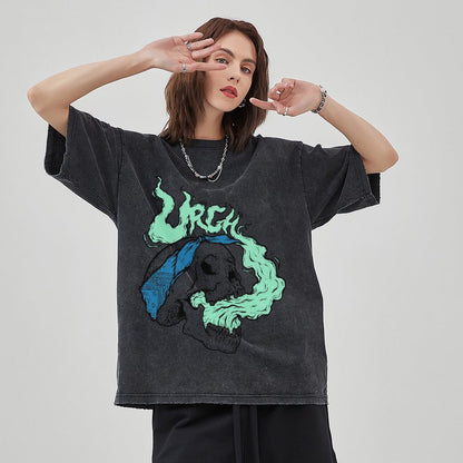 Unisex Vintage Solid Wash T-Shirts 2305101603