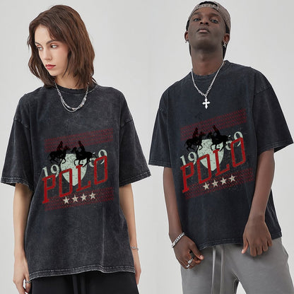 Unisex Vintage Solid Wash T-Shirts 2305102640