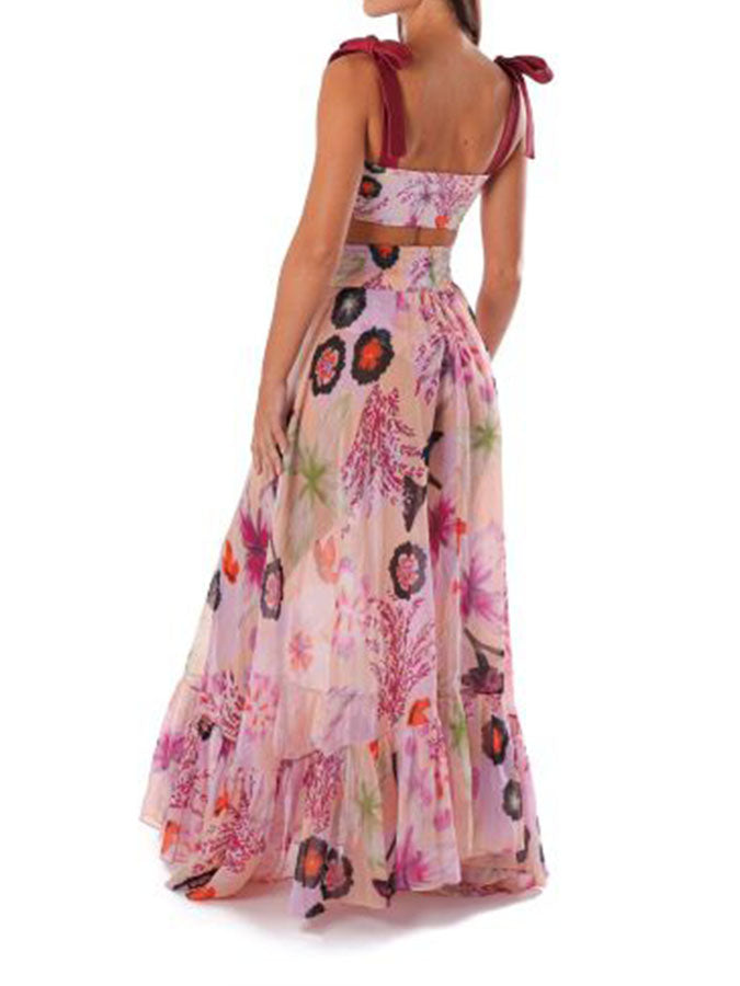 Flowers Printed Bikini and Beach Dresses
