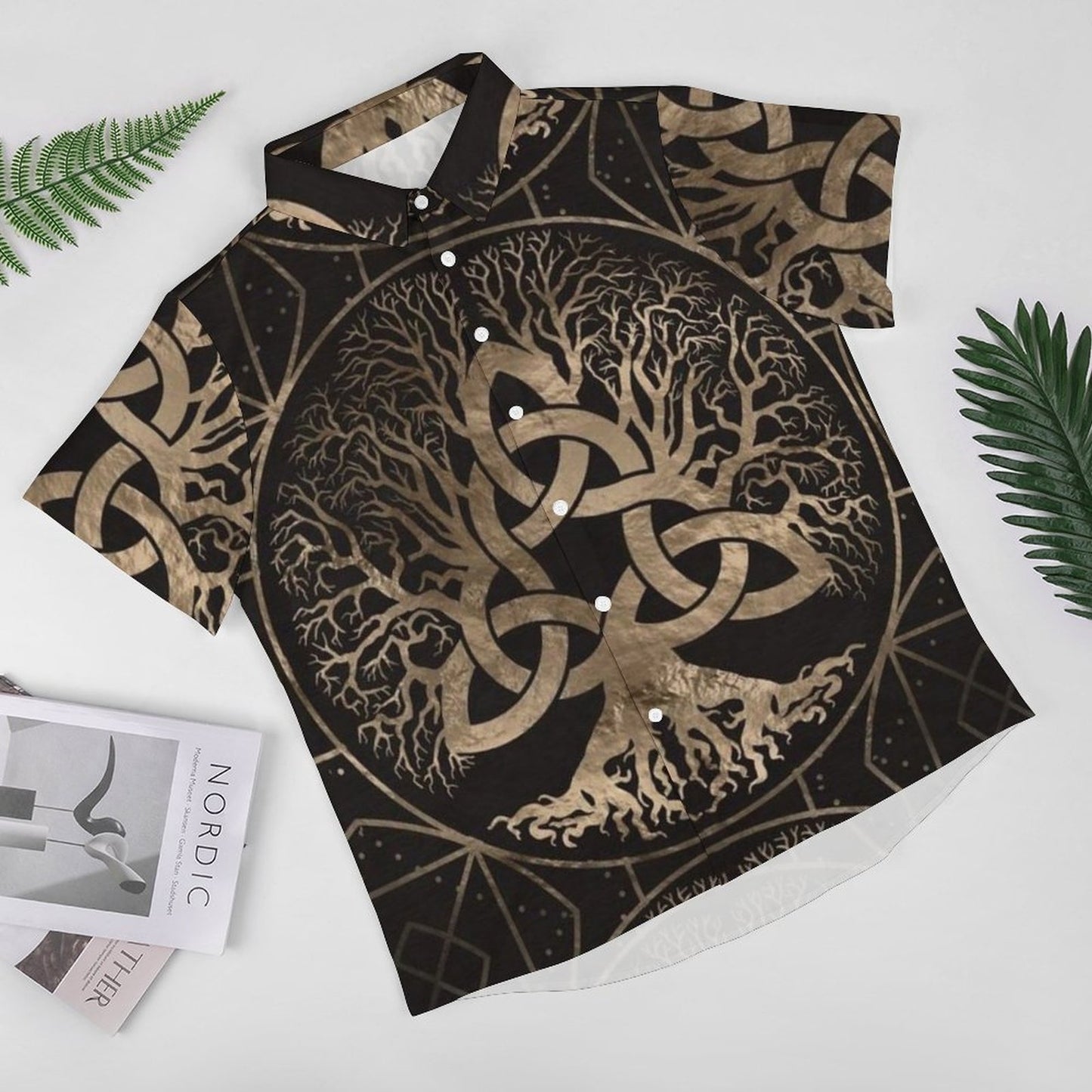 Men's Fashion Casual Printed Short Sleeve Shirts 2306101394