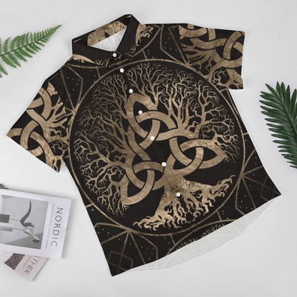 Men's Fashion Casual Printed Short Sleeve Shirts 2306101394