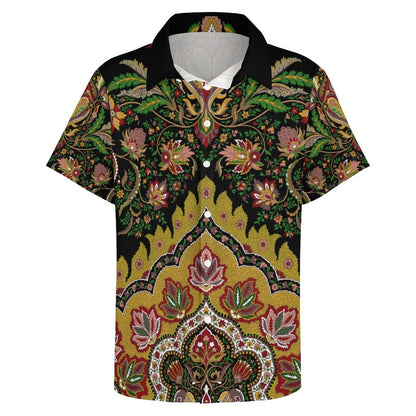 Men's Fashion Casual Printed Short Sleeve Shirts 2306103815