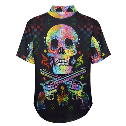 Men's Hawaiian Print Lapel Shirt 2304103194