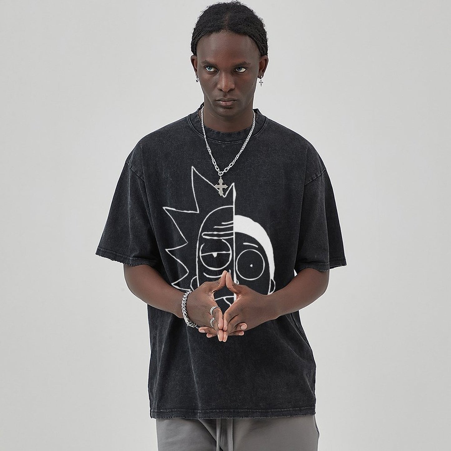 Unisex Vintage Solid Wash T-Shirts 2305103413