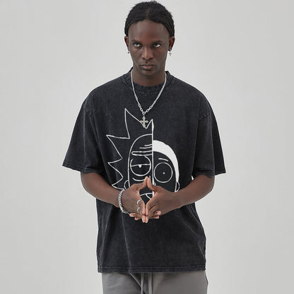 Unisex Vintage Solid Wash T-Shirts 2305103413