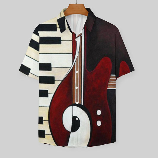 Men's Hawaiian Print Resort Shirt 2305102026