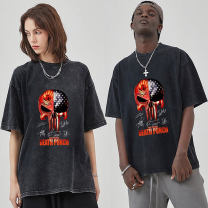 Unisex Vintage Solid Wash T-Shirts 2305104067