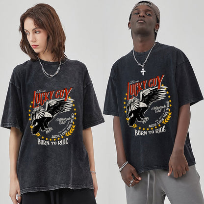 Unisex Vintage Solid Wash T-Shirts 2305102652